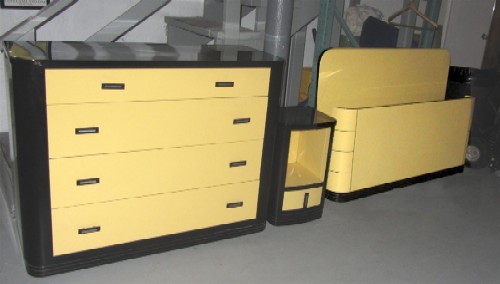 Enameled Steel Bedroom Set
